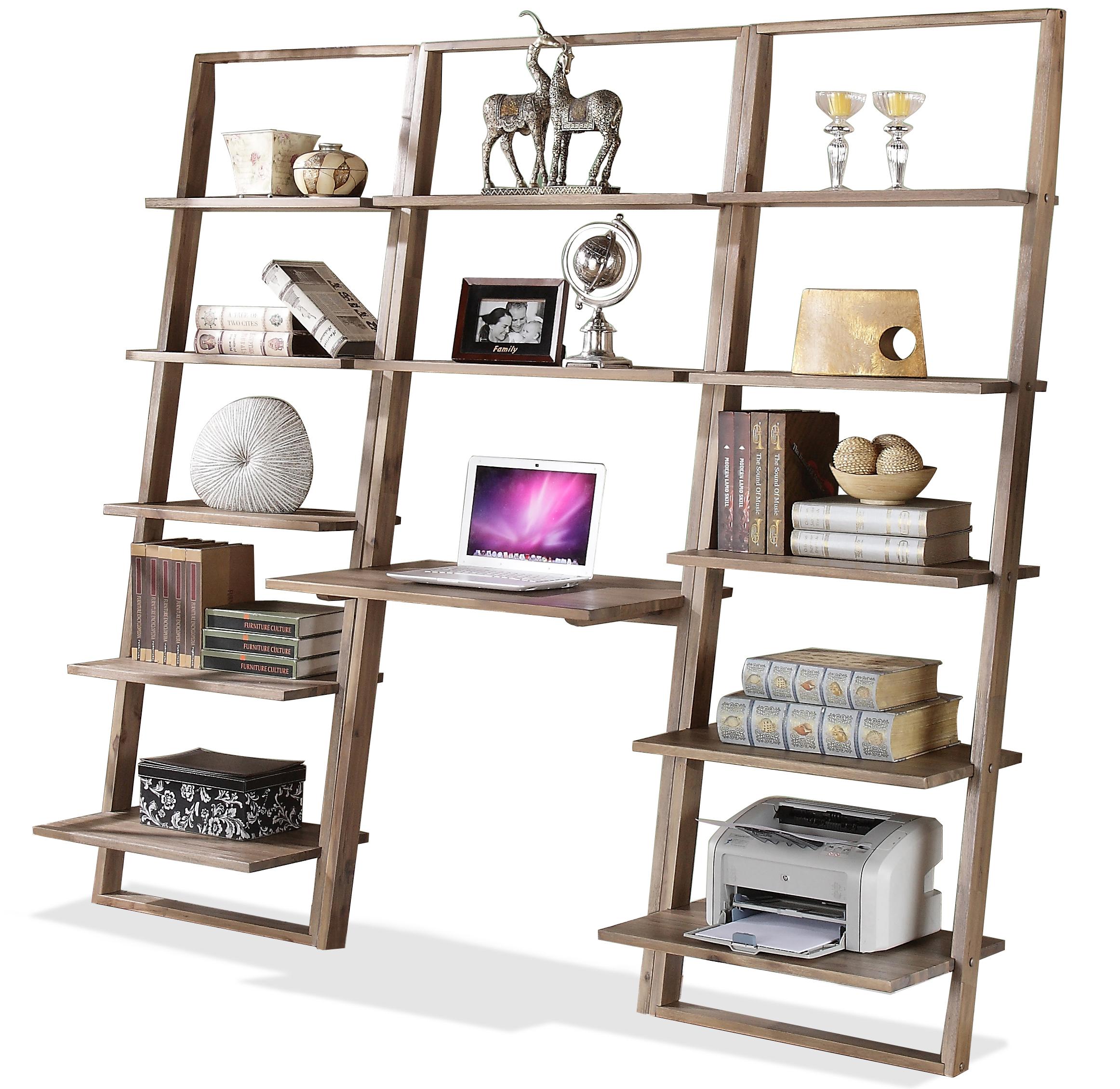 Riverside Furniture Lean Living Leaning Bookcase with 5 Shelves Find